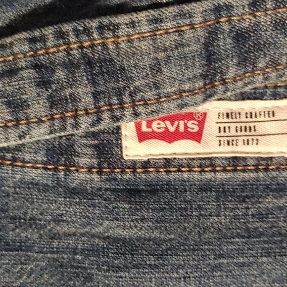 🇨🇦 Boy's Youth Levi's Pearl Snap Button Down Denim Shirt - Picture 7 of 9